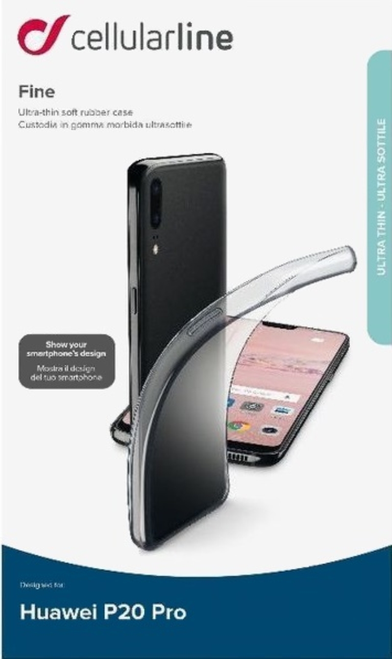 CELLULARLINE Custodia cover per Huawei P20 Pro Cellular Line Fine ultra sottile trasparente